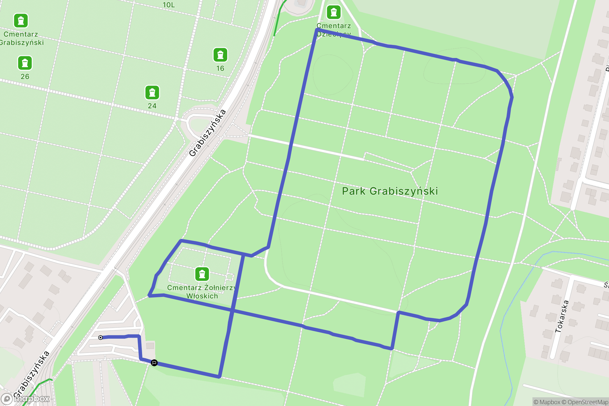 Wrocław: mapa trasy - Poland