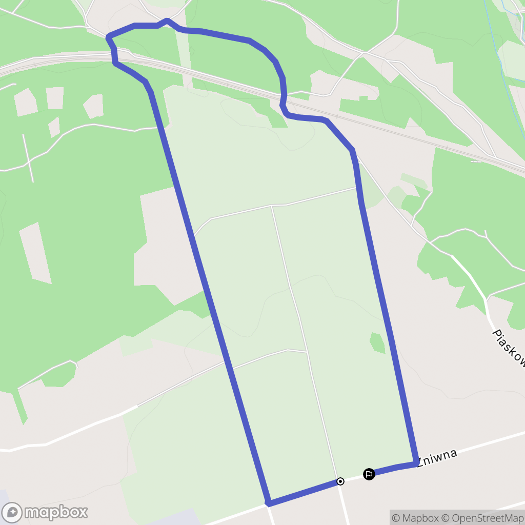 Libiąż: mapa trasy - Poland