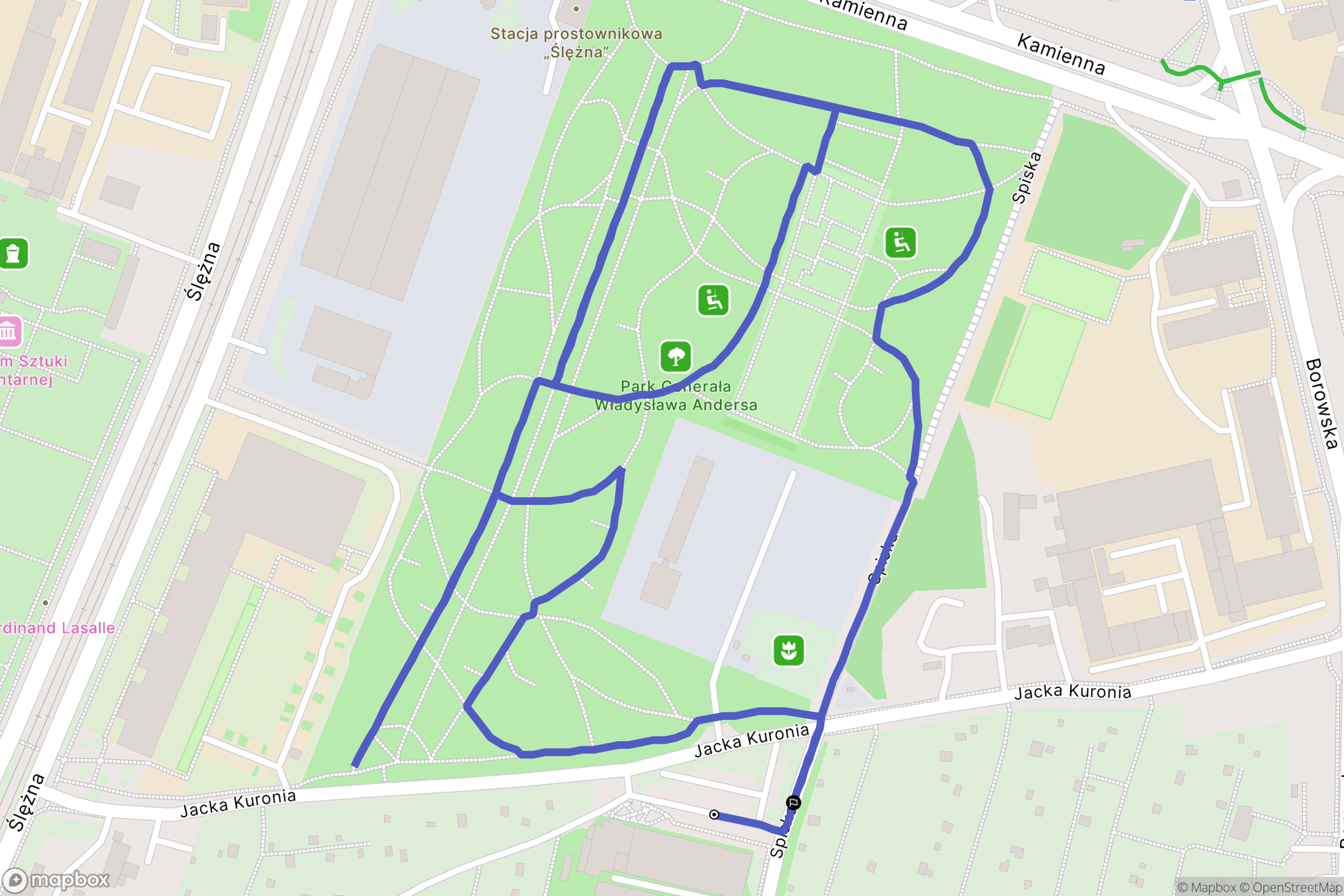 Wrocław: mapa trasy - Poland