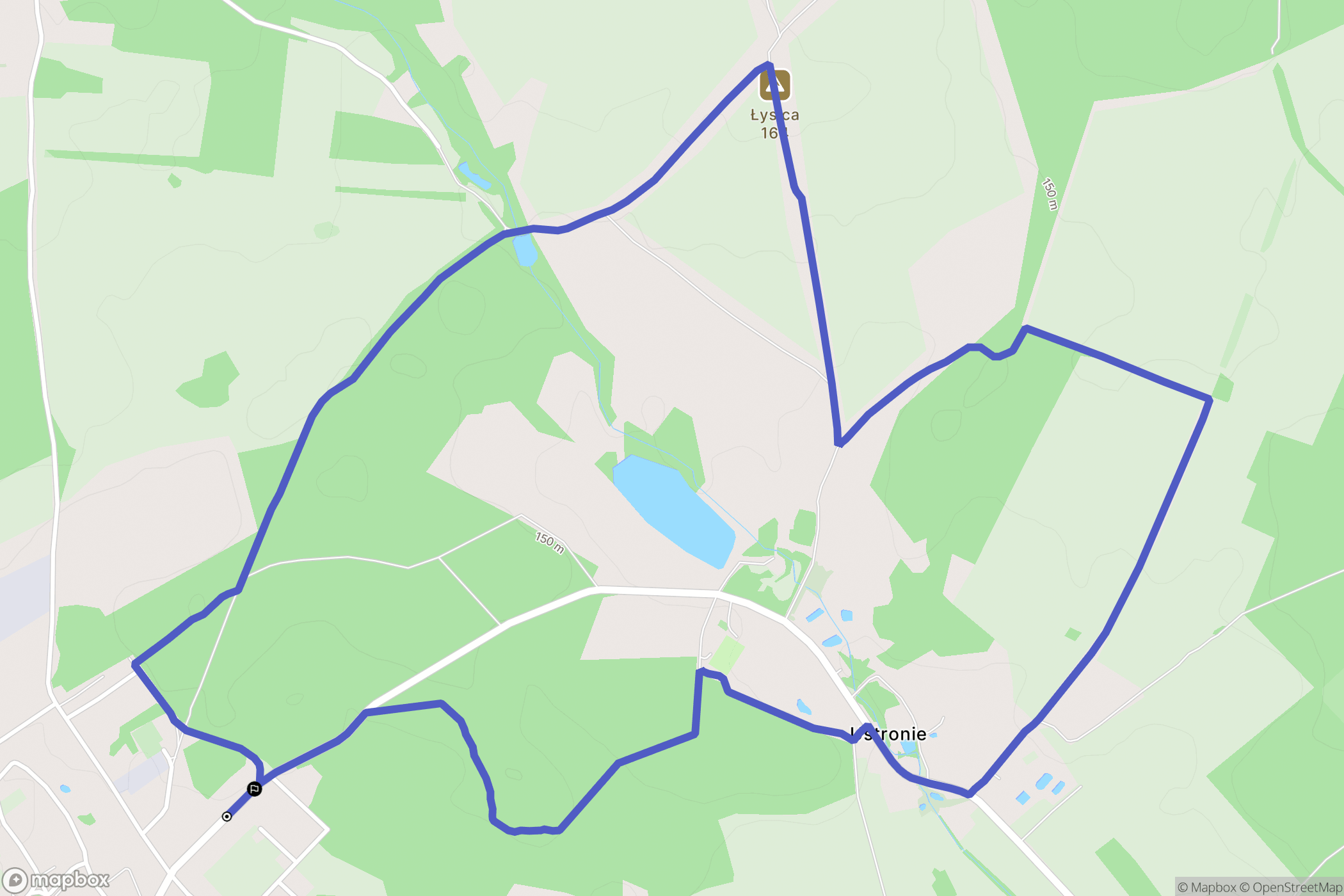 Składowice: mapa trasy - Poland