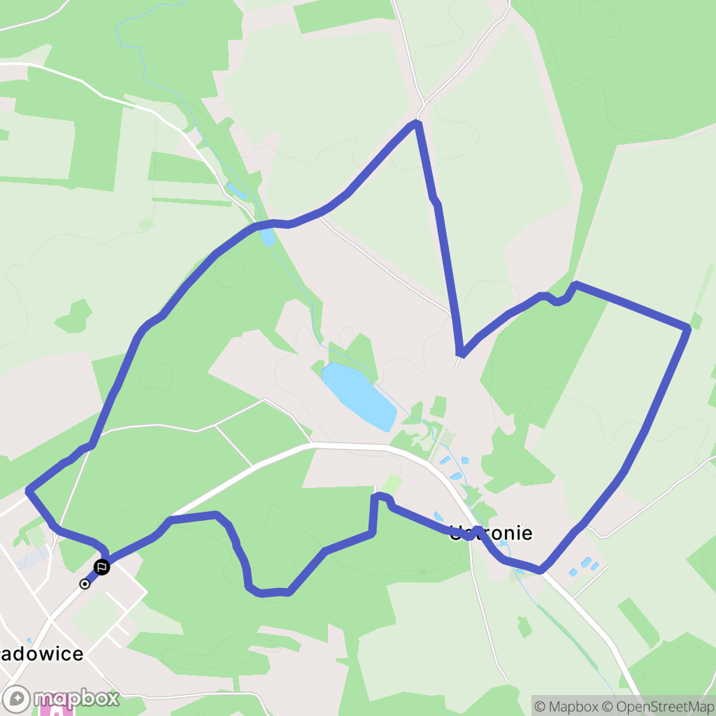 Składowice: mapa trasy - Poland