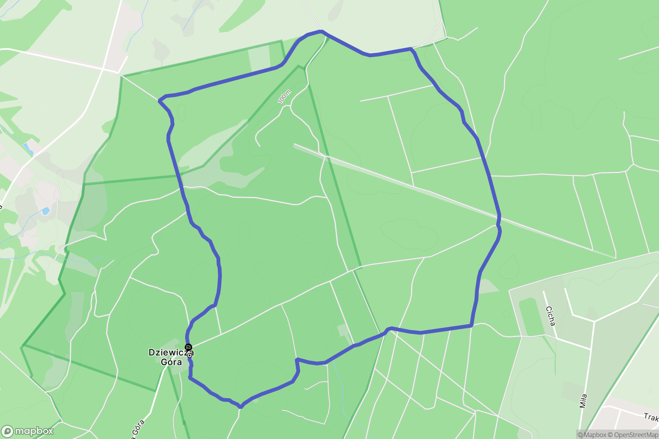 Czerwonak: mapa trasy - Poland