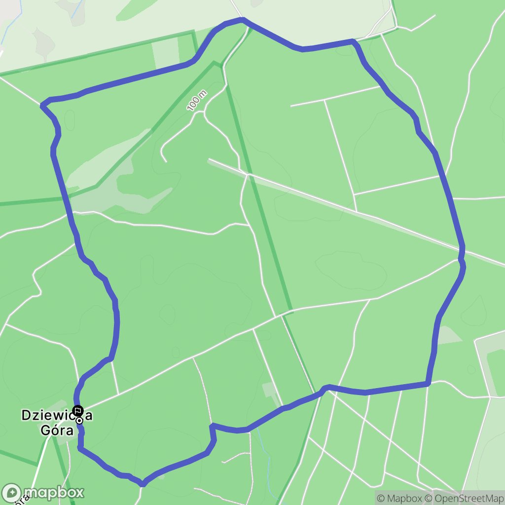 Czerwonak: mapa trasy - Poland