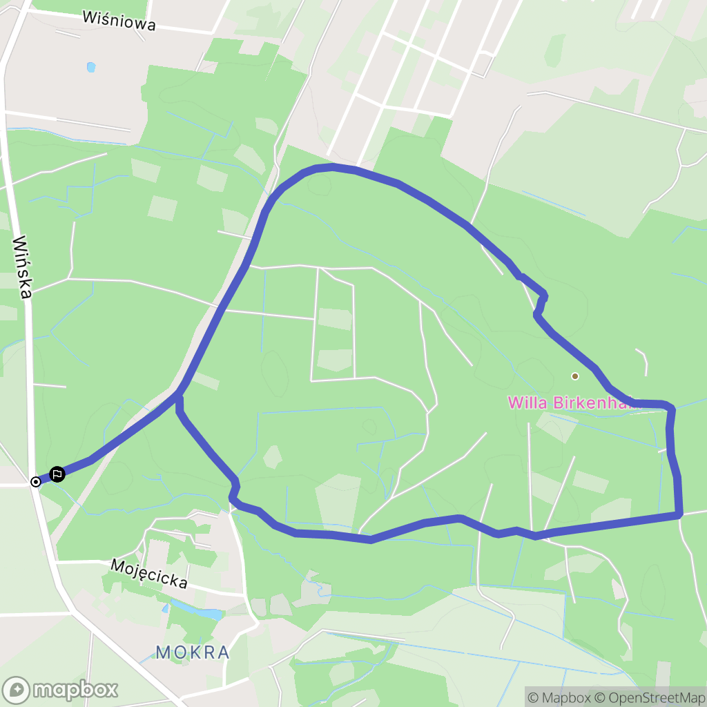 Wrocław: mapa trasy - Poland