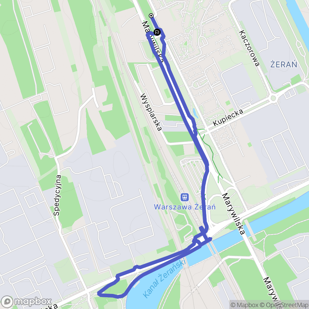 Warszawa: mapa trasy - Poland