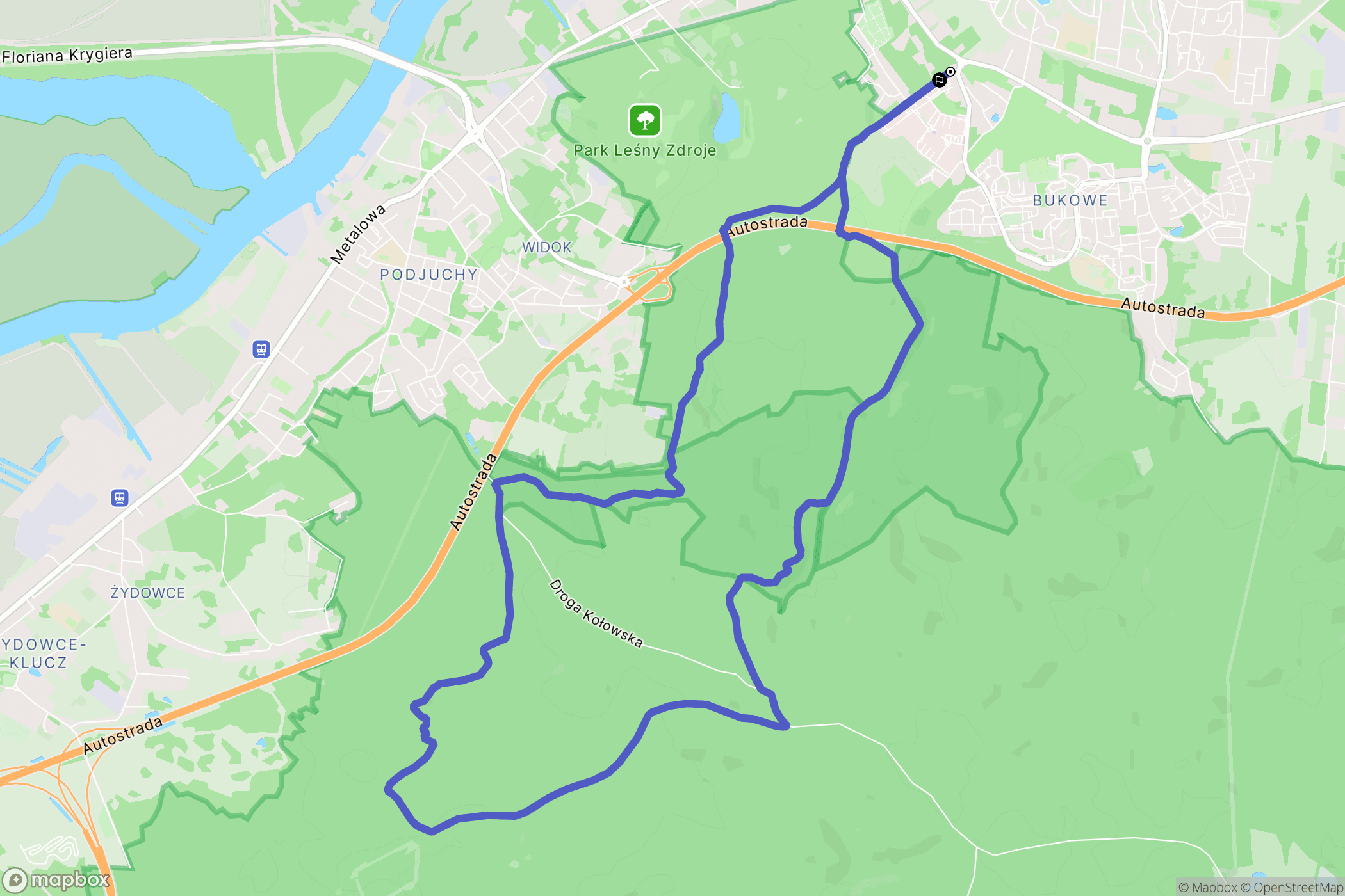 Szczecin: mapa trasy - Poland