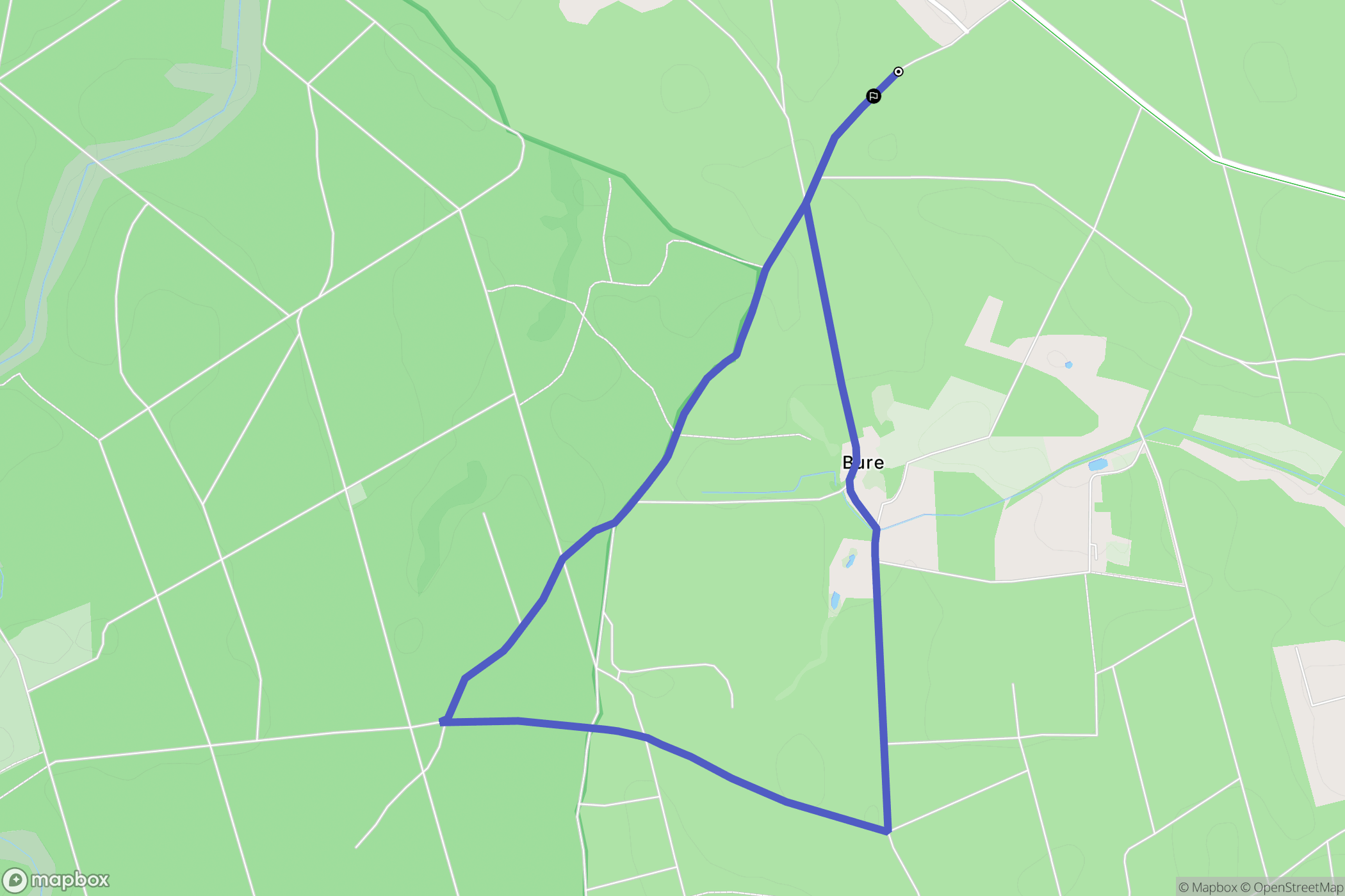 Wierzyce: mapa trasy - Poland