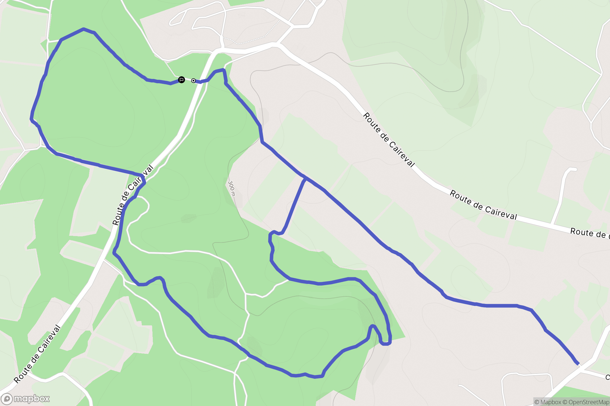 Rognes : carte du parcours de randonnée - France