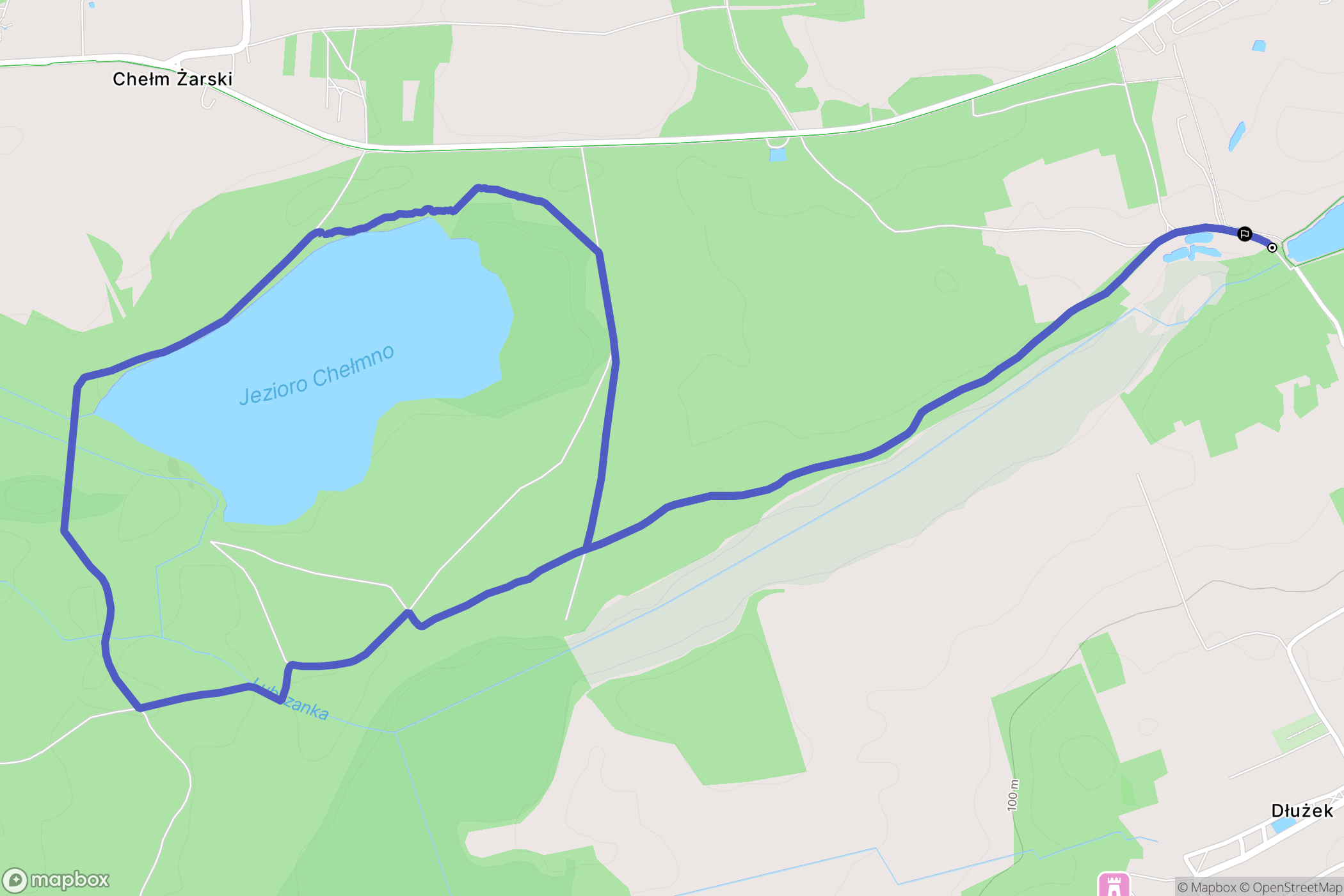 Lubsko: mapa trasy - Poland