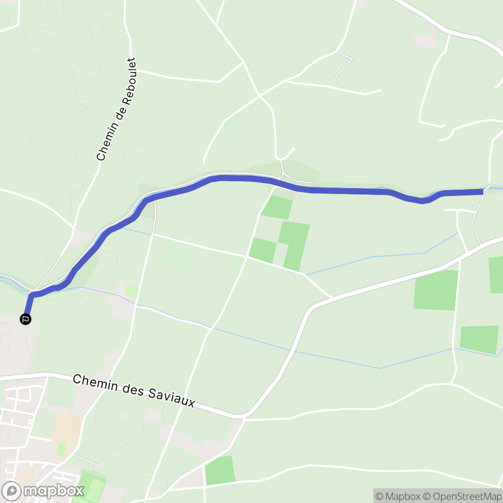Beaumont-lès-Valence : carte du parcours de randonnée - France