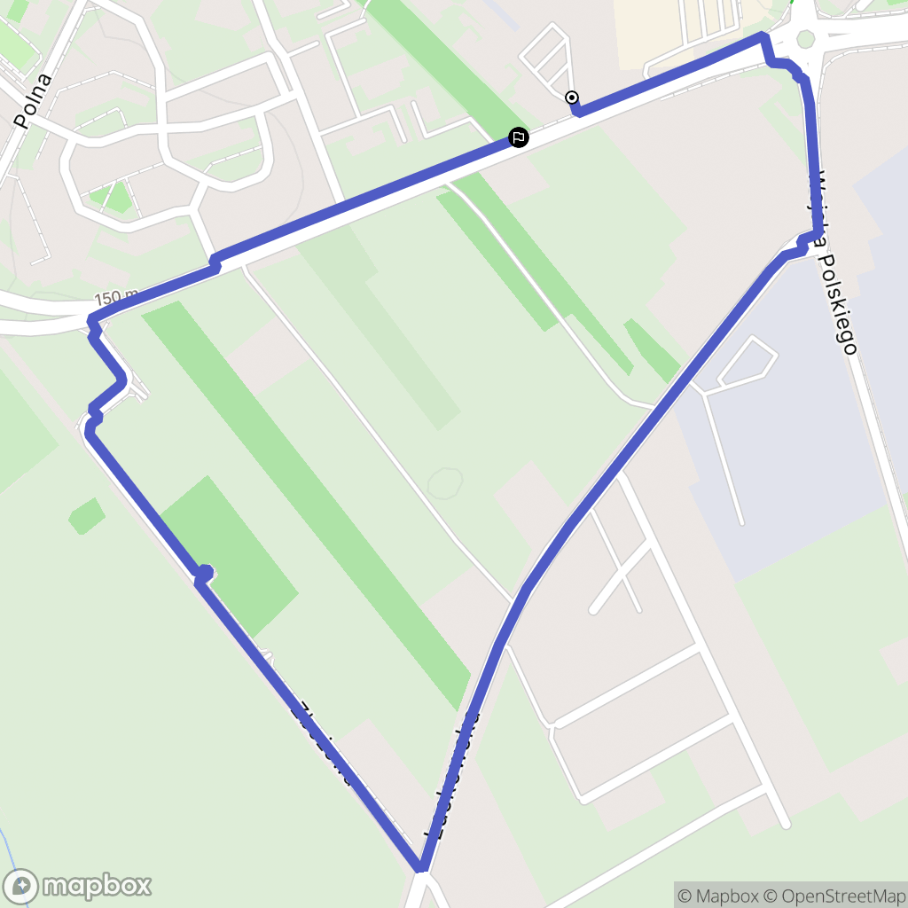 Parczew: mapa trasy - Poland