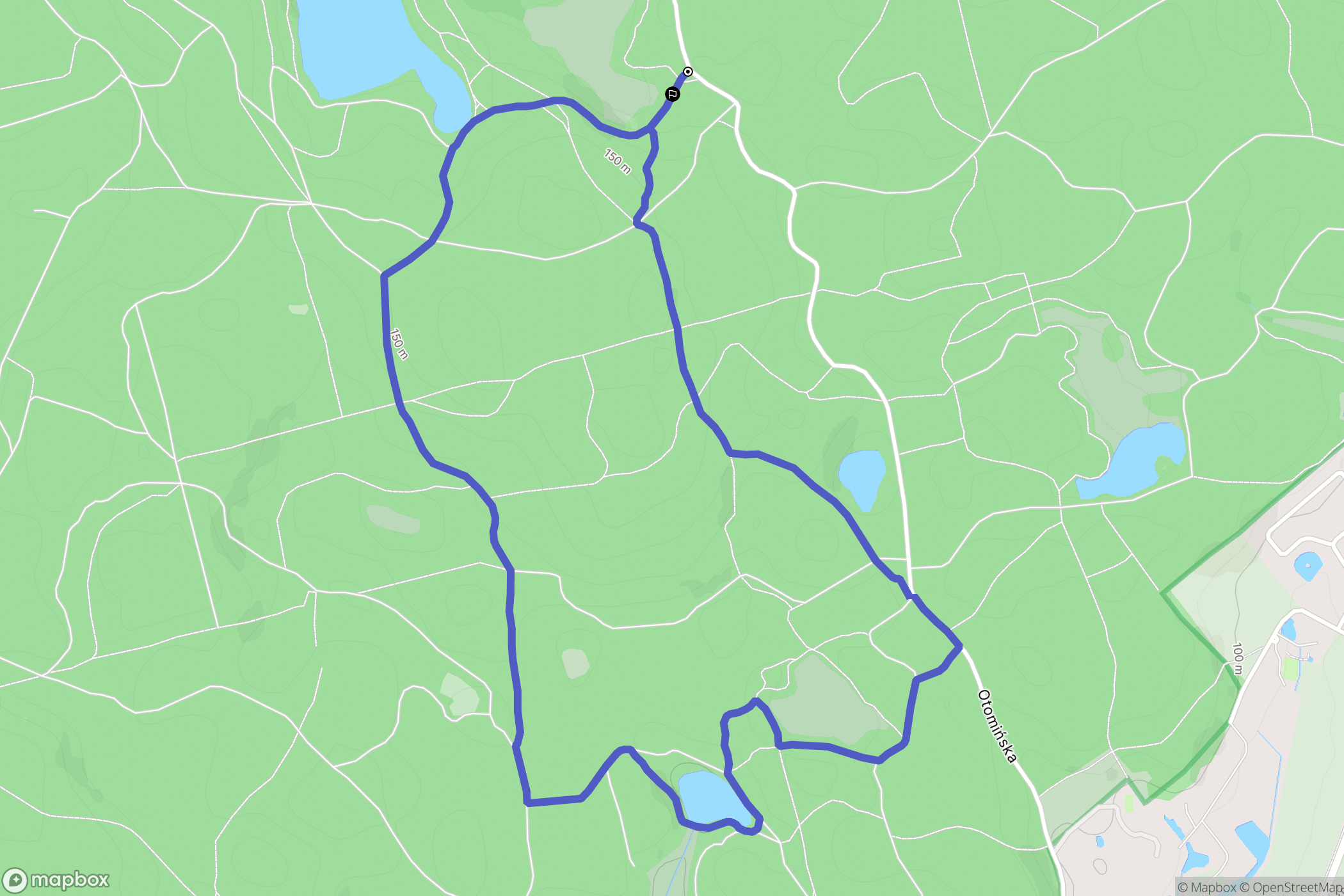 Otomin: mapa trasy - Poland