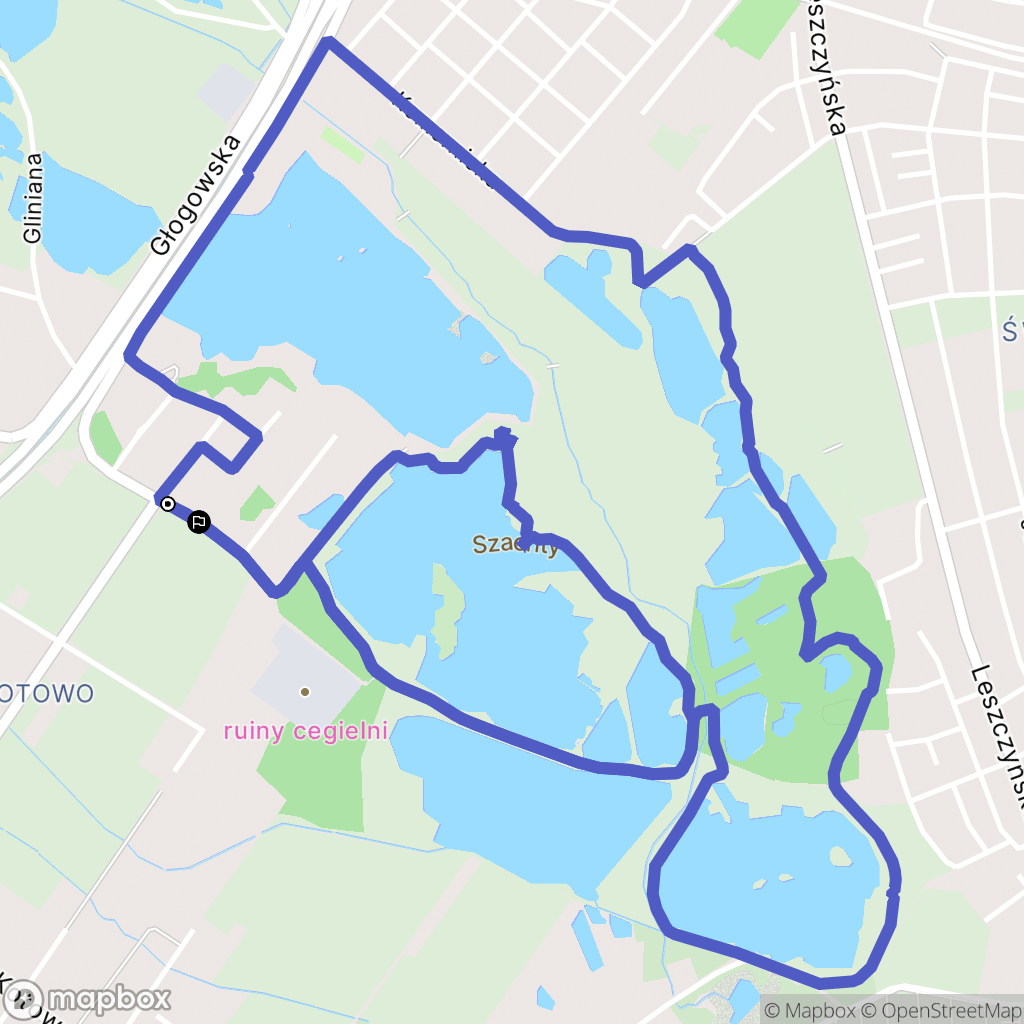 Poznań: mapa trasy - Poland
