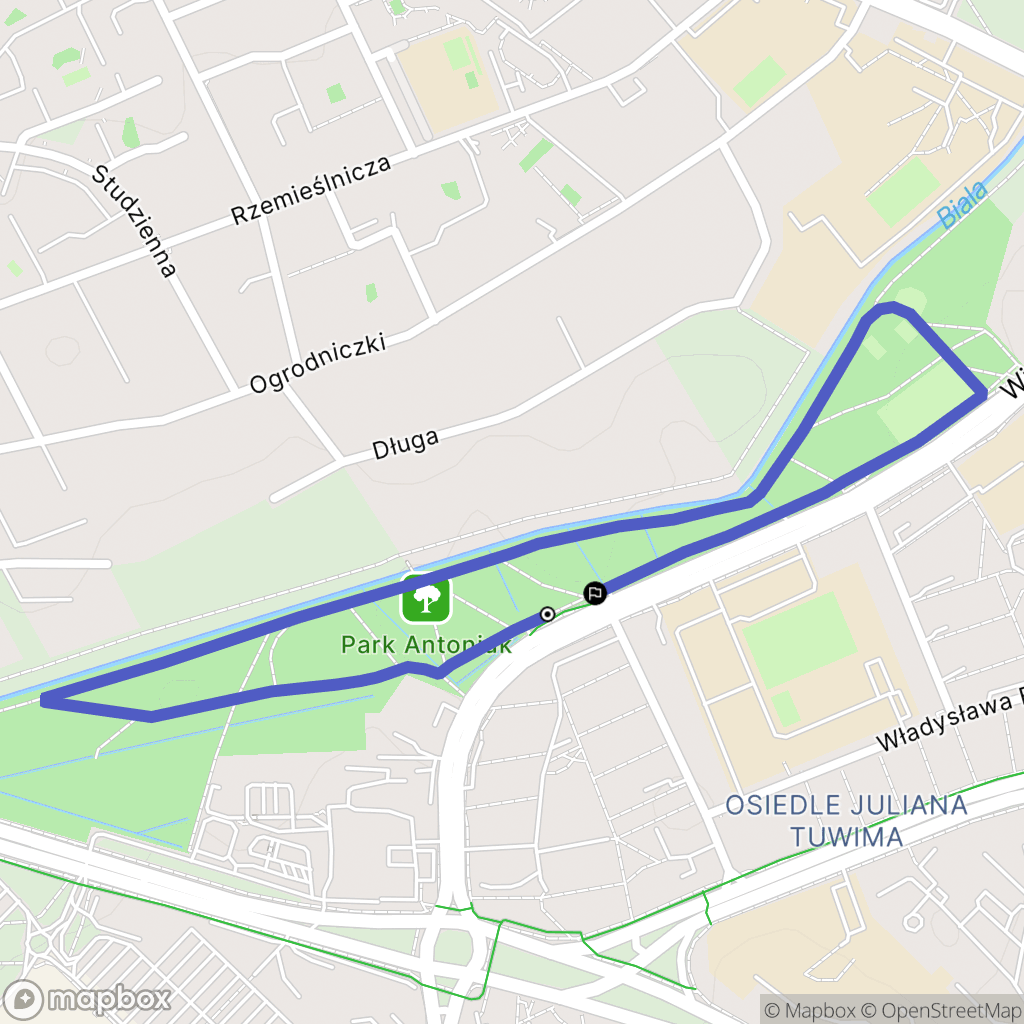Białystok: mapa trasy - Poland