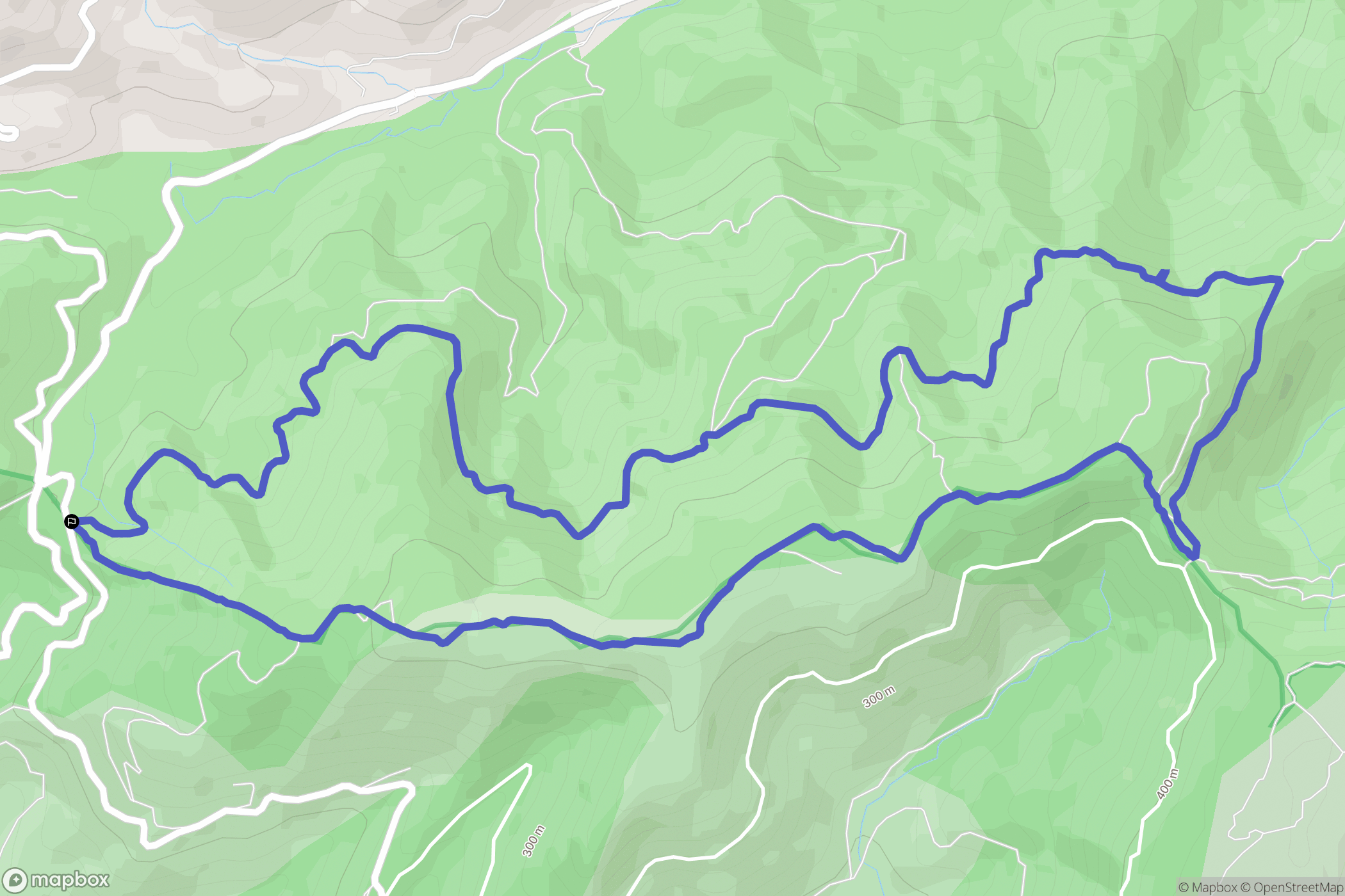 Bormes-les-Mimosas : carte du parcours de randonnée - France