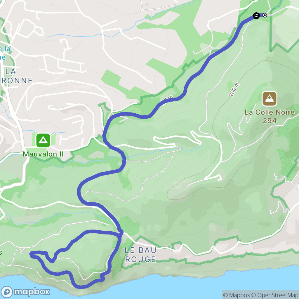 Miglos : carte du parcours de randonnée - France