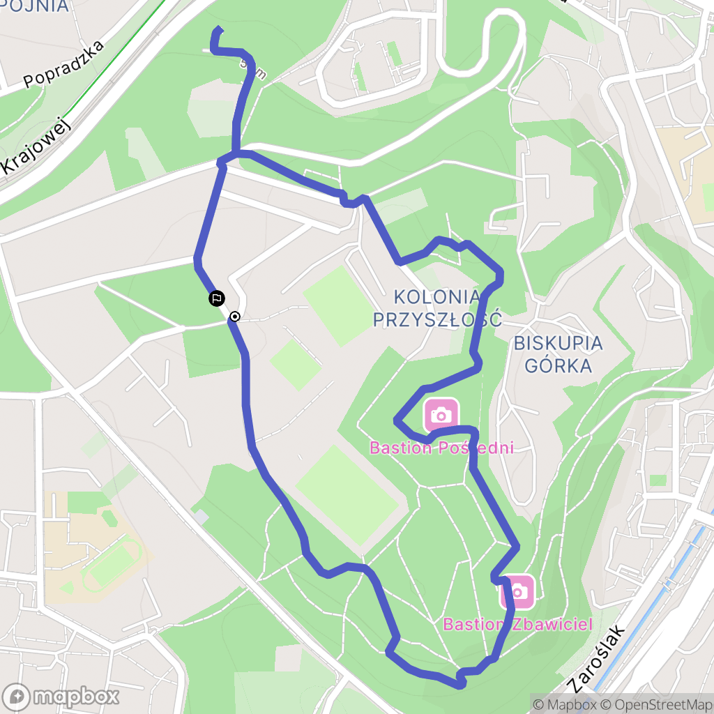 Gdańsk: mapa trasy - Poland