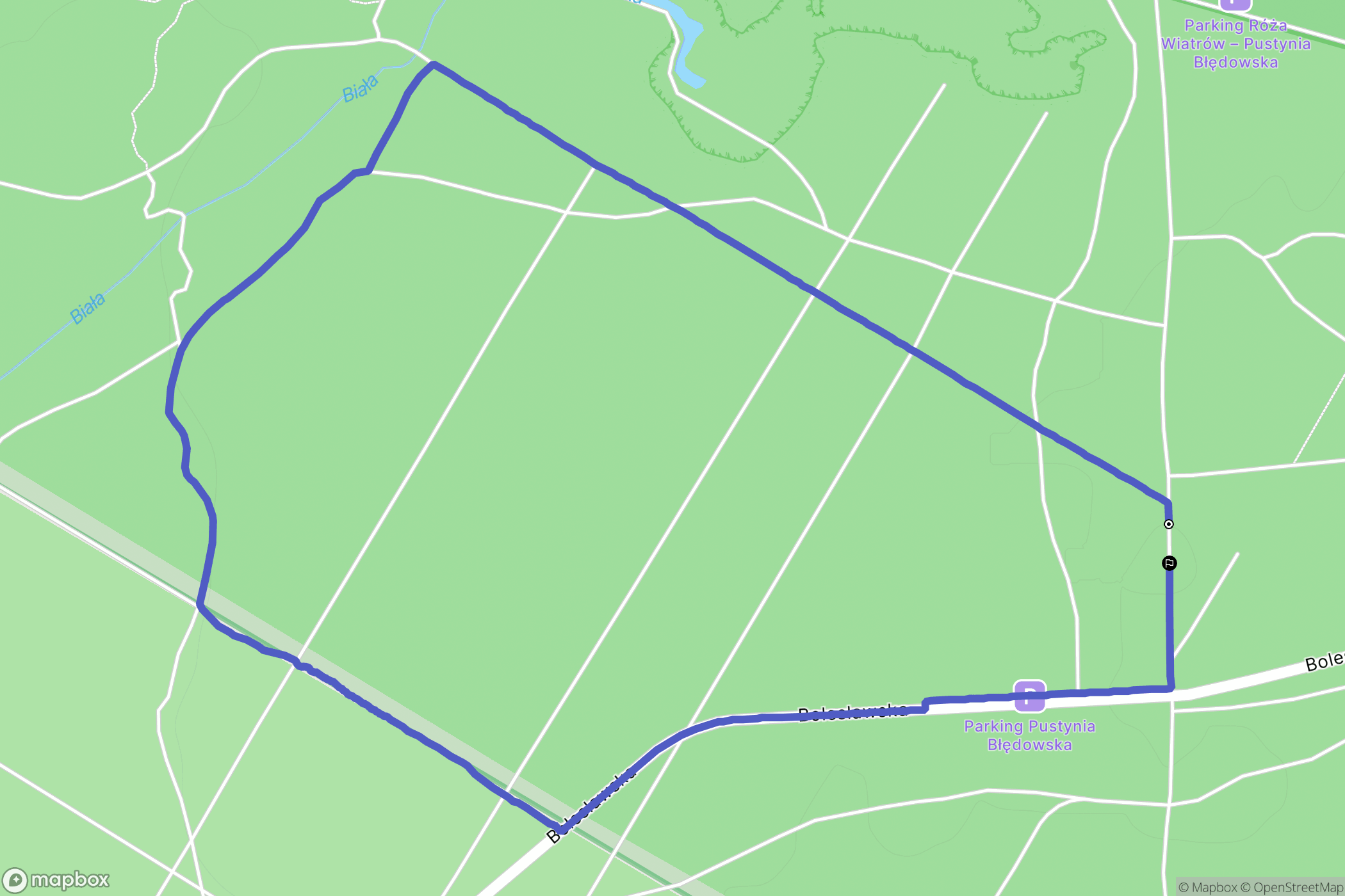 Klucze: mapa trasy - Poland