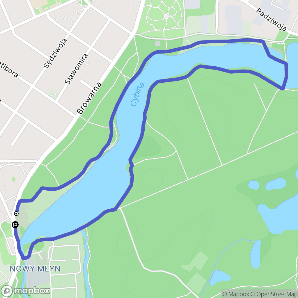 Poznań: mapa trasy - Poland