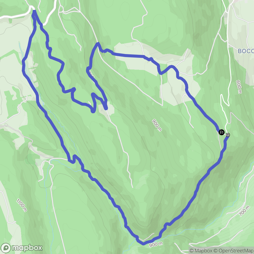 Chanay : carte du parcours de randonnée - France