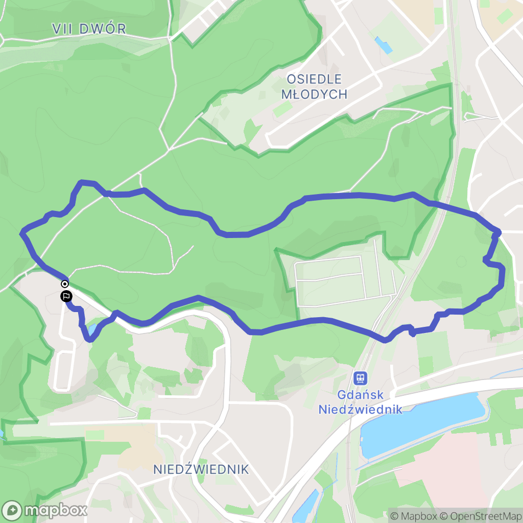 Gdańsk: mapa trasy - Poland