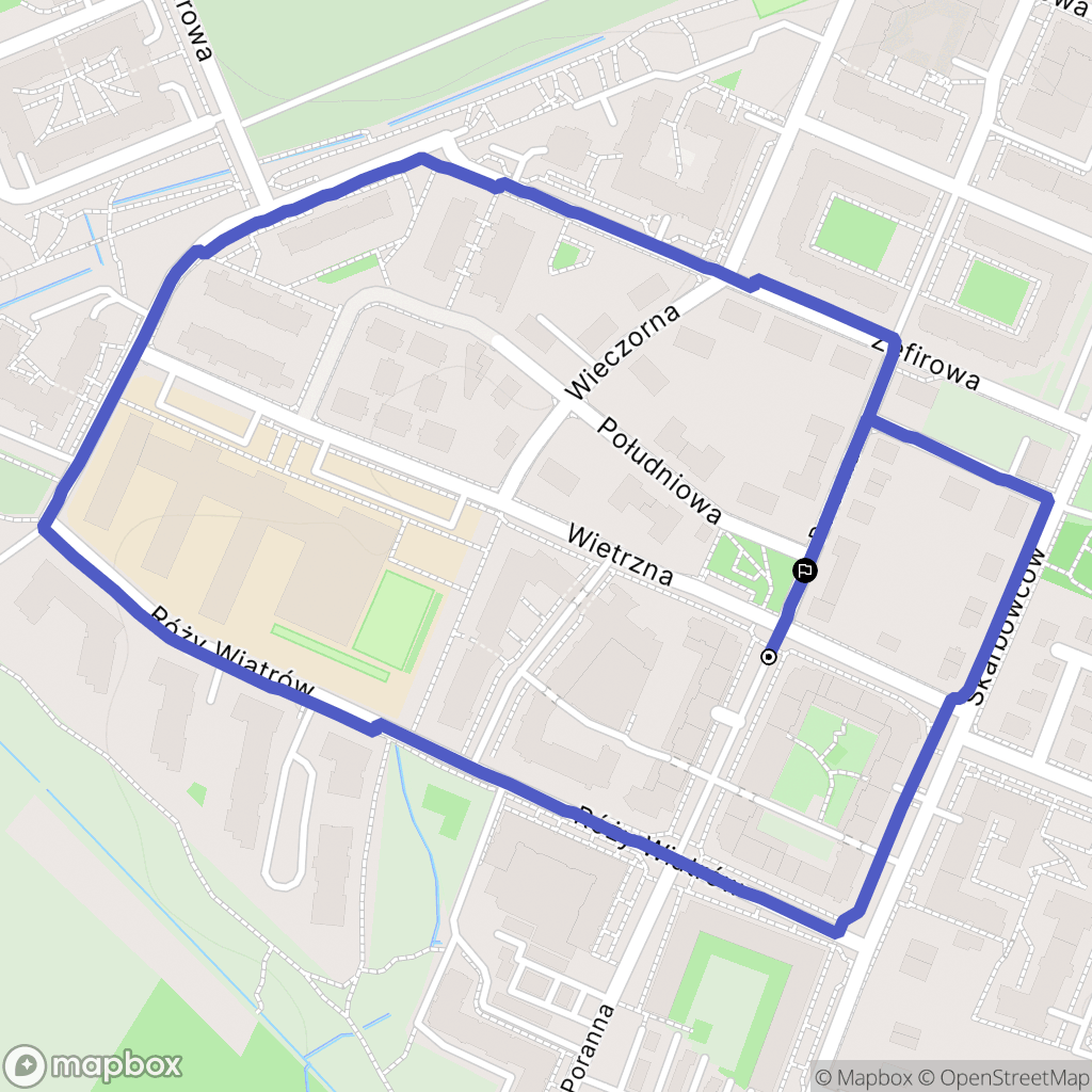 Wrocław: mapa trasy - Poland