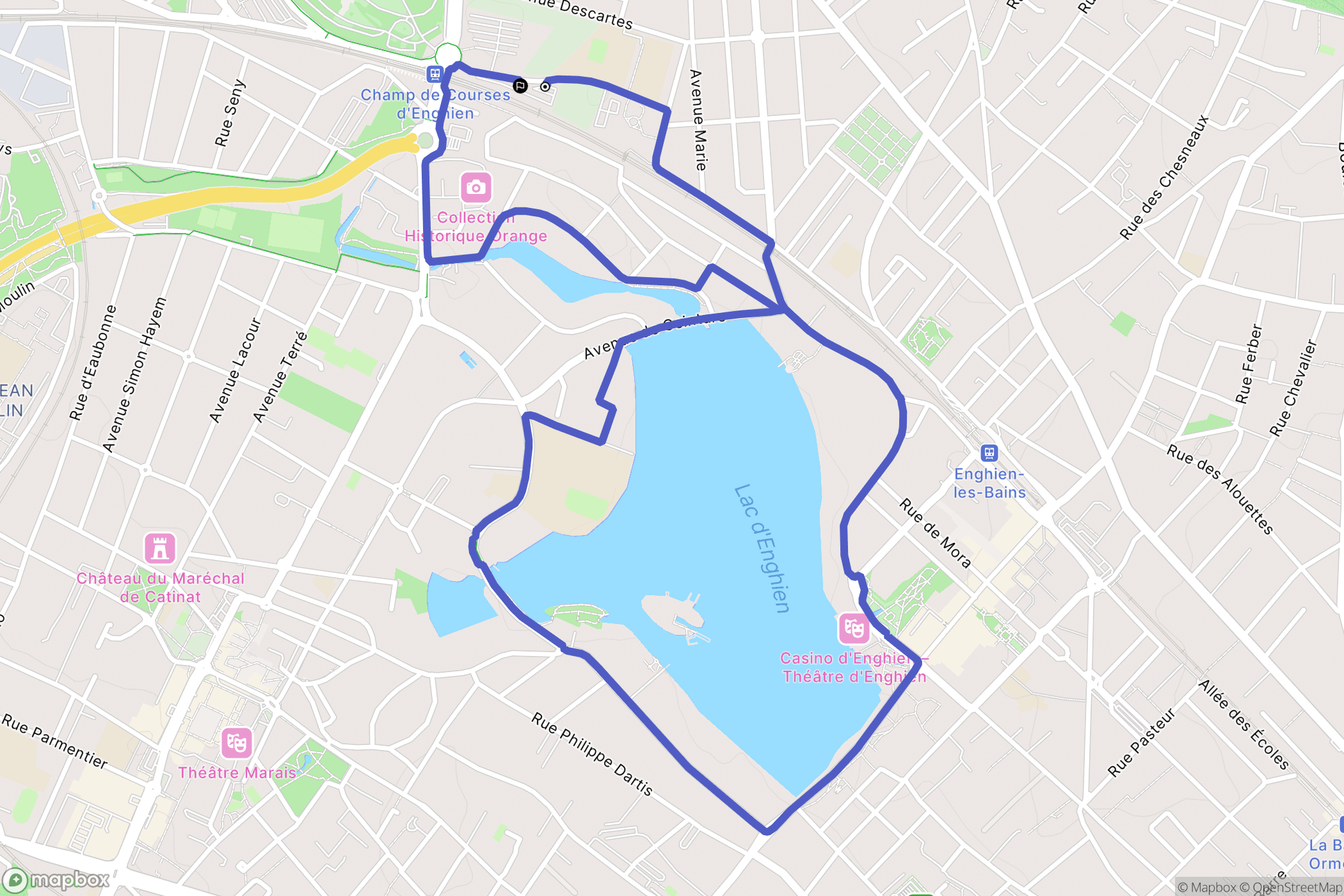 Soisy-sous-Montmorency : carte du parcours de randonnée - France