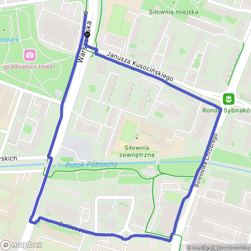 Radom: mapa trasy - Poland