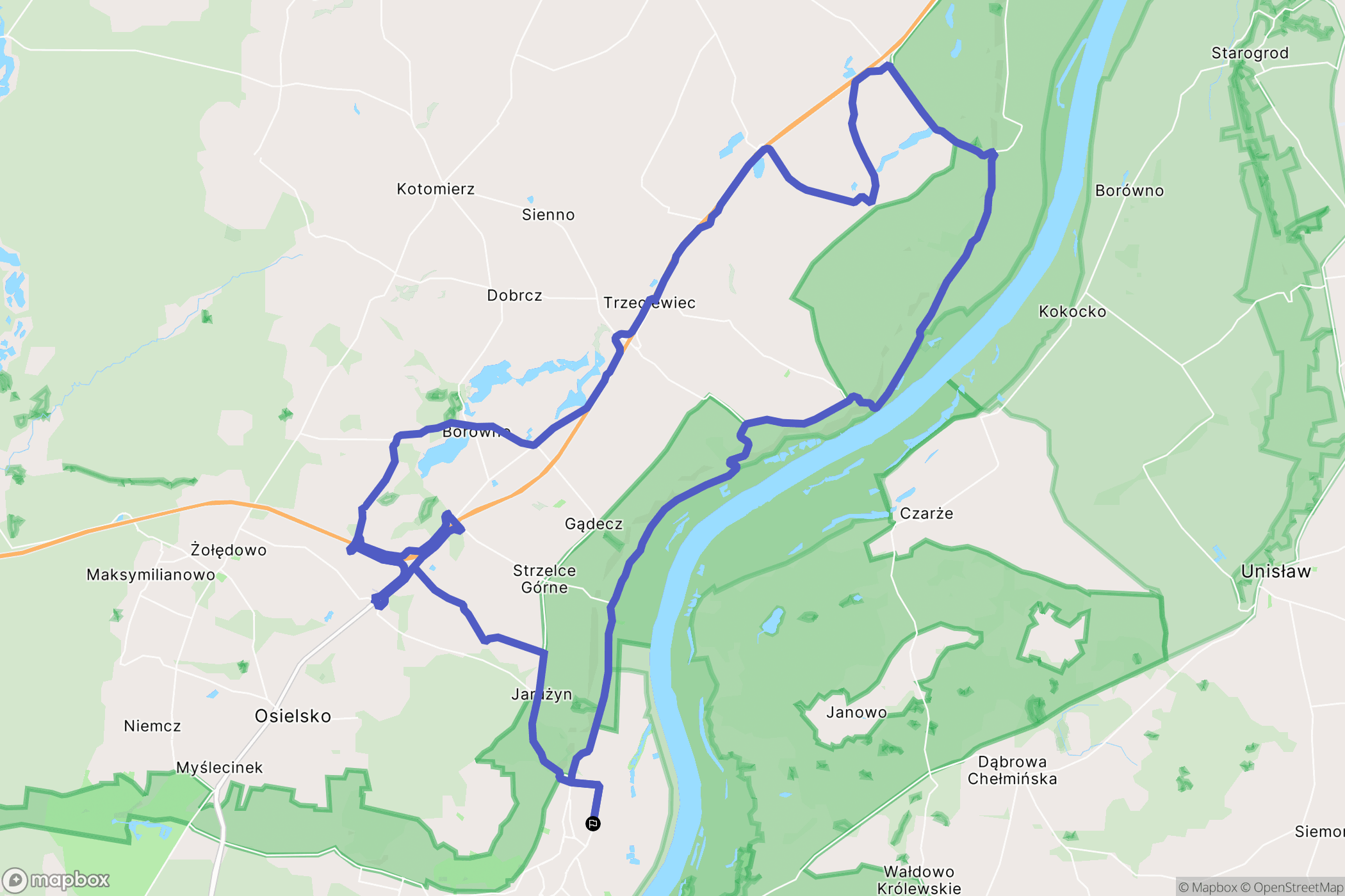 Bydgoszcz: mapa trasy - Poland
