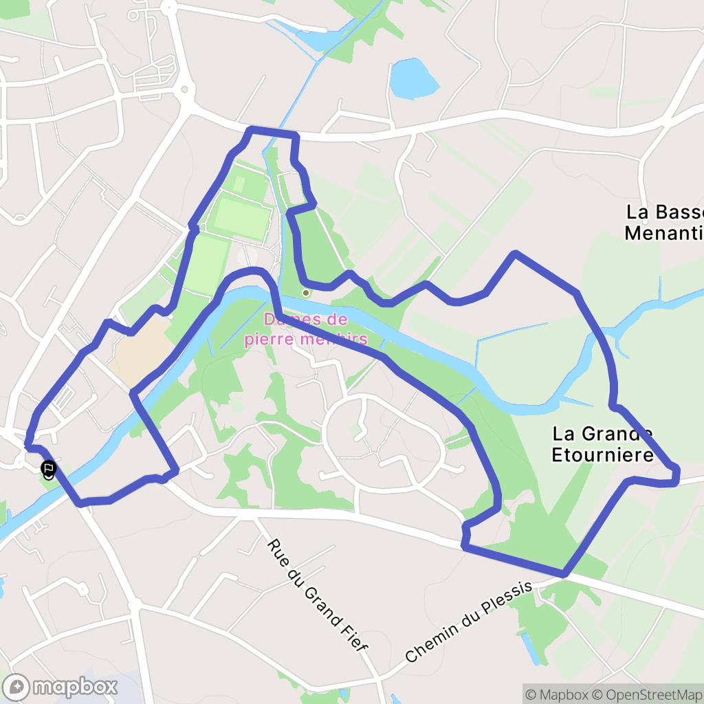 Pont-Saint-Martin : carte du parcours de randonnée - France