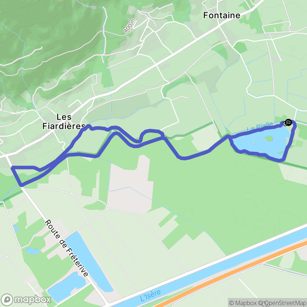 Grésy-sur-Isère : carte du parcours de randonnée - France