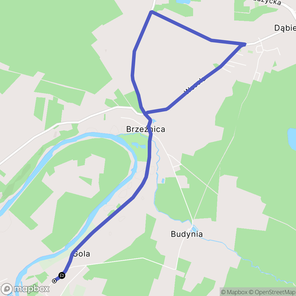 Gola: mapa trasy - Poland