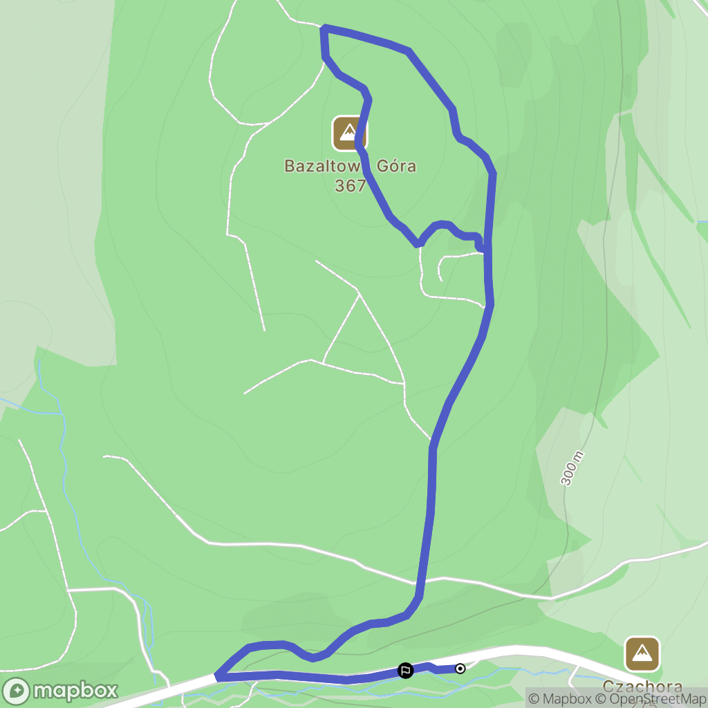 Paszowice: mapa trasy - Poland