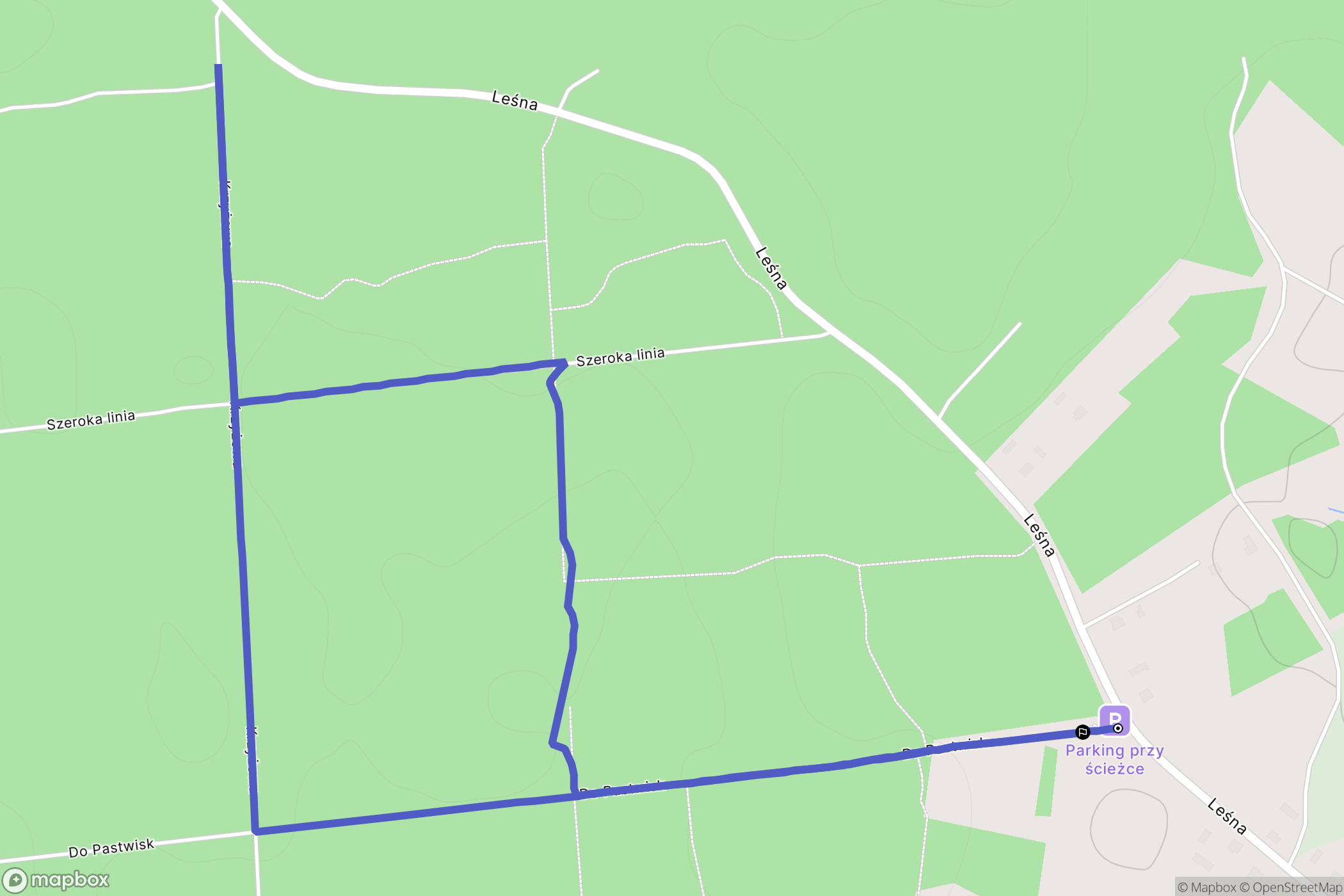 Świerczów: mapa trasy - Poland