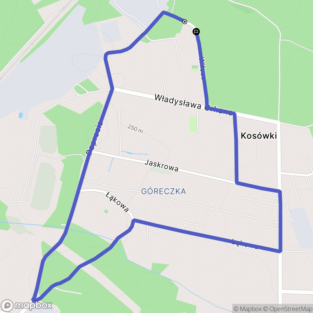 Libiąż: mapa trasy - Poland