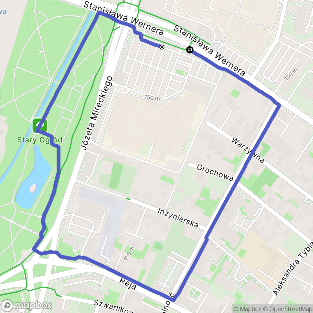 Radom: mapa trasy - Poland