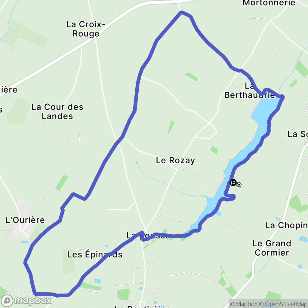 Sainte-Pazanne : carte du parcours de randonnée - France