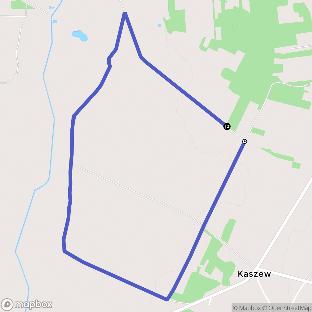 Kaszew: mapa trasy - Poland