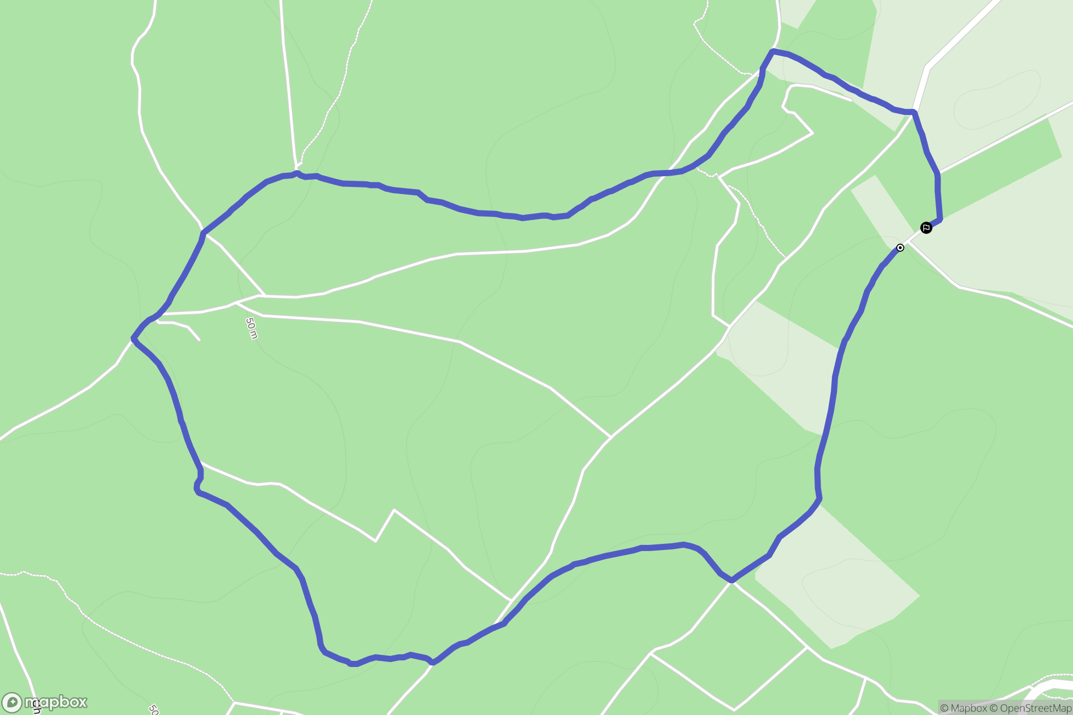 Port-d'Envaux : carte du parcours de randonnée - France