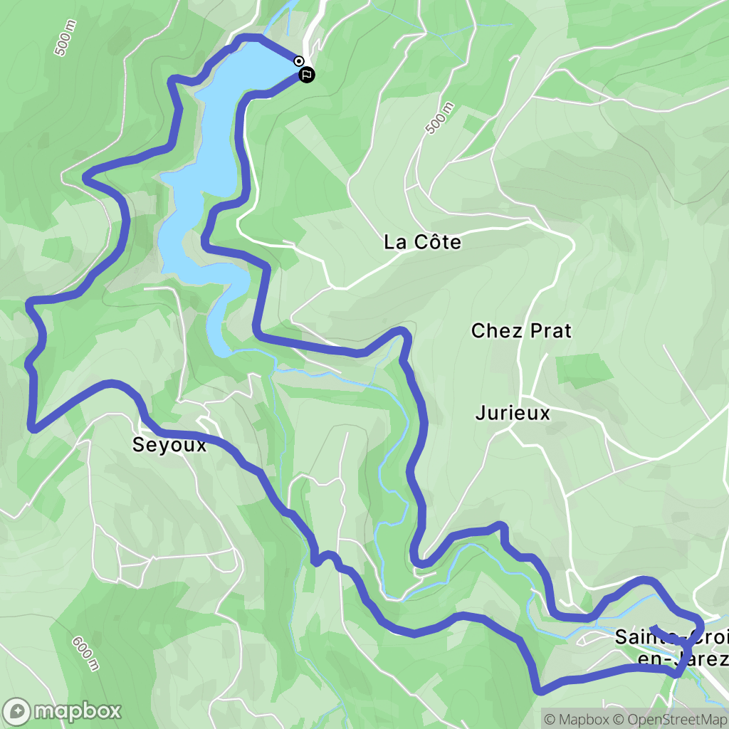 Chateauneuf : carte du parcours de randonnée - France