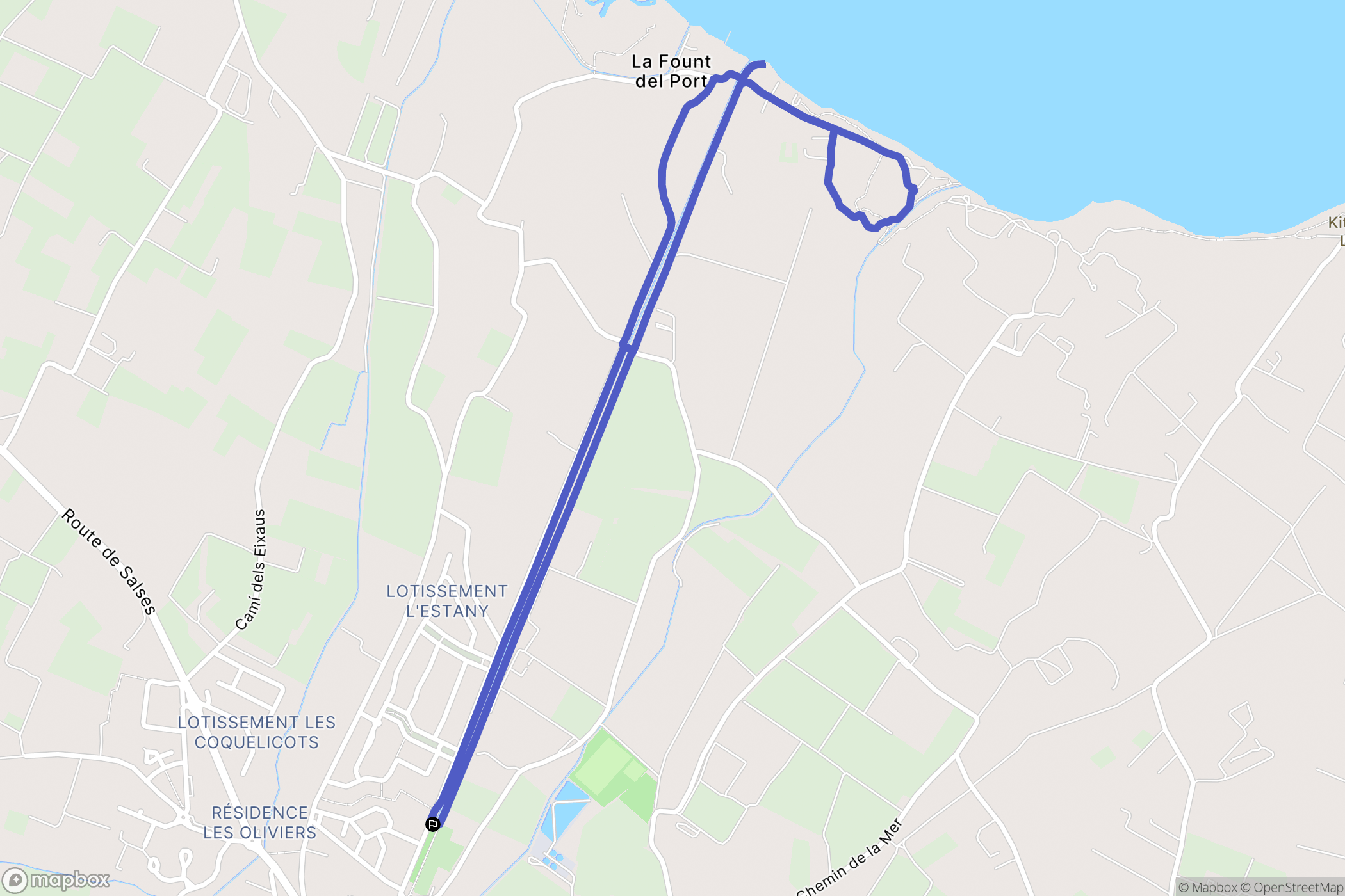 Saint-Hippolyte : carte du parcours de randonnée - France