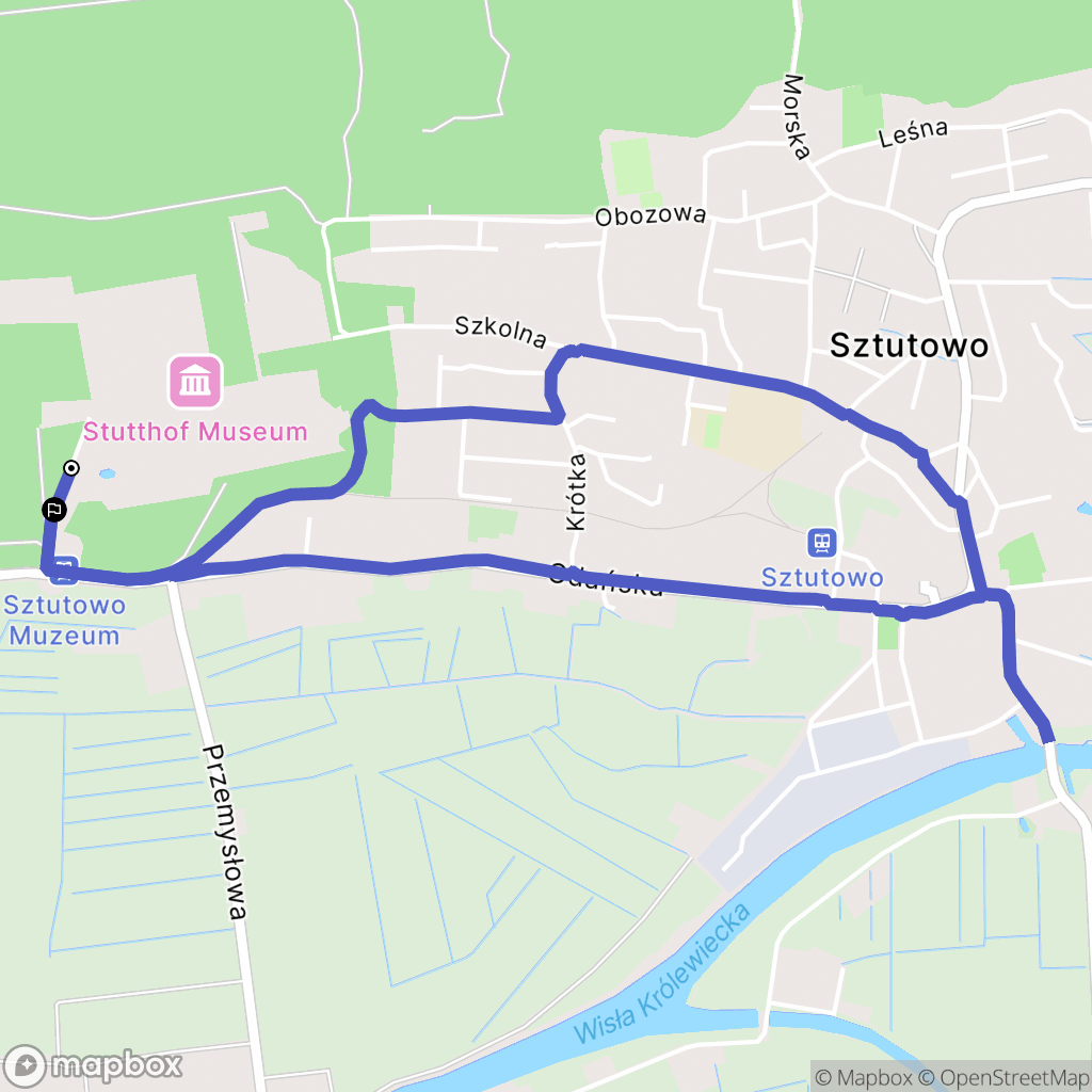 Sztutowo: mapa trasy - Poland