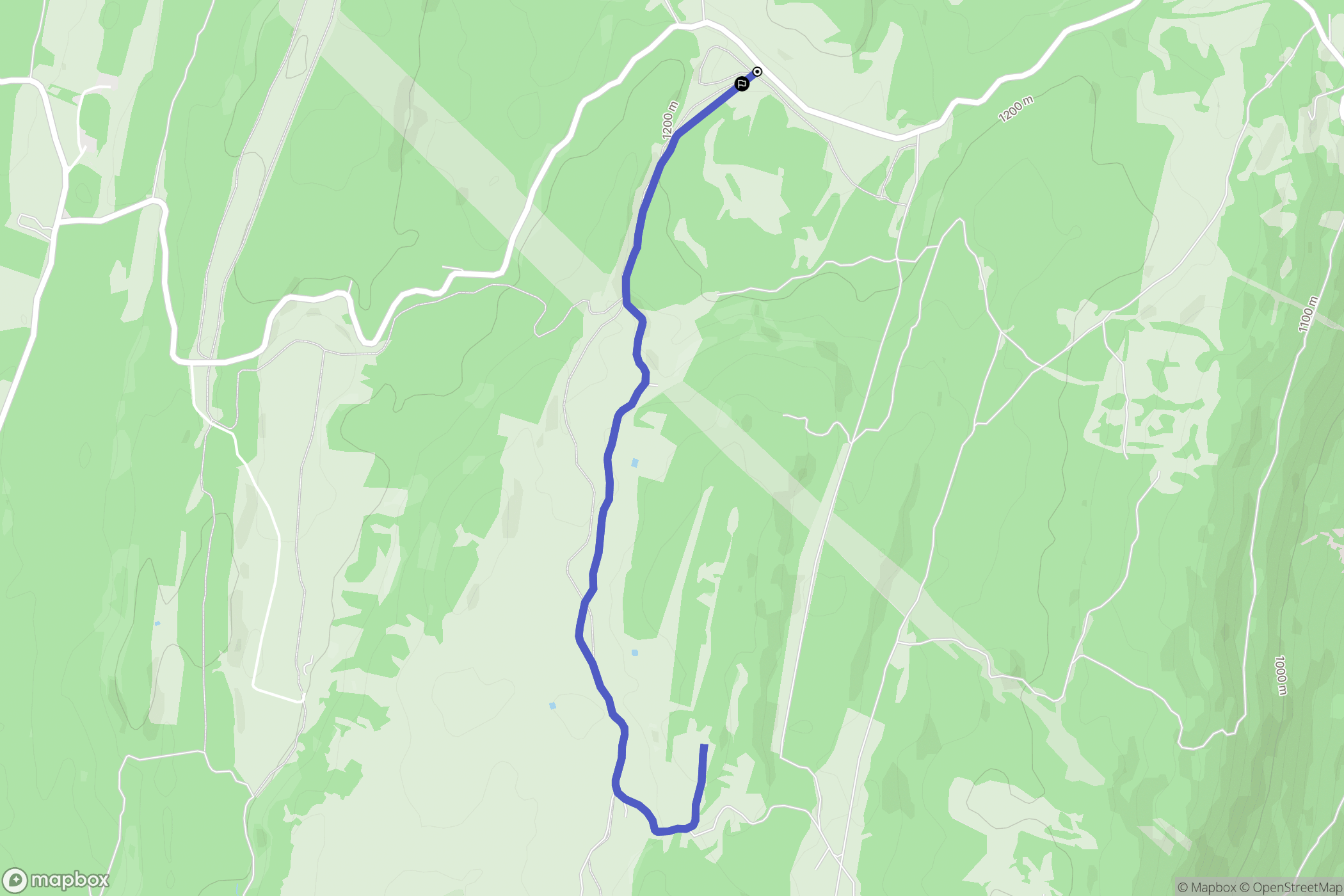 Valserhône : carte du parcours de randonnée - France