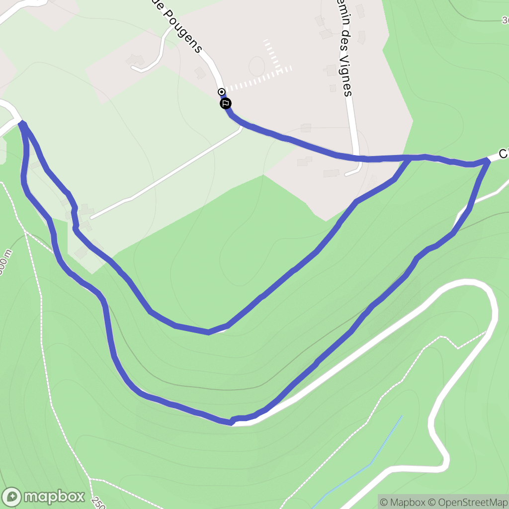 Saint-Pierre-Lafeuille : carte du parcours de randonnée - France