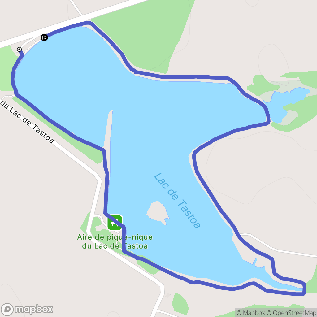 Estibeaux : carte du parcours de randonnée - France