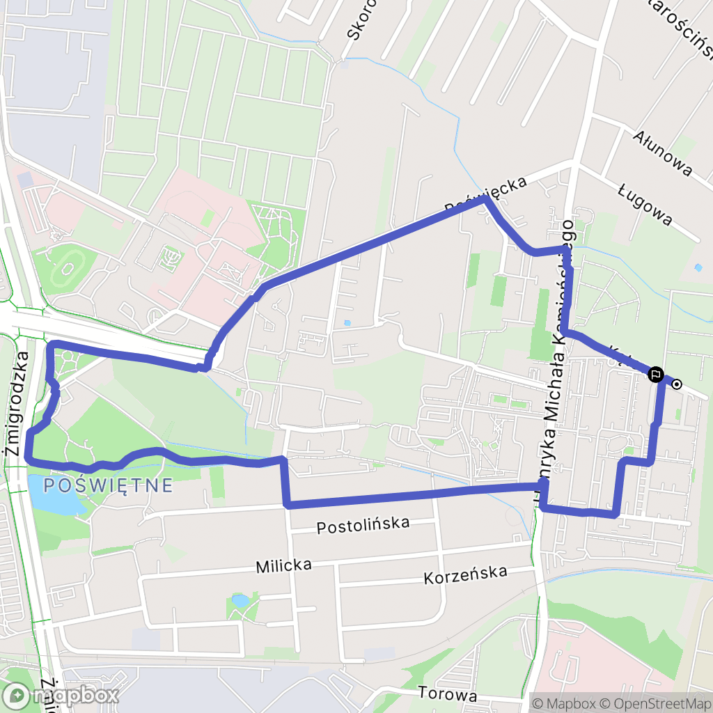 Wrocław: mapa trasy - Poland
