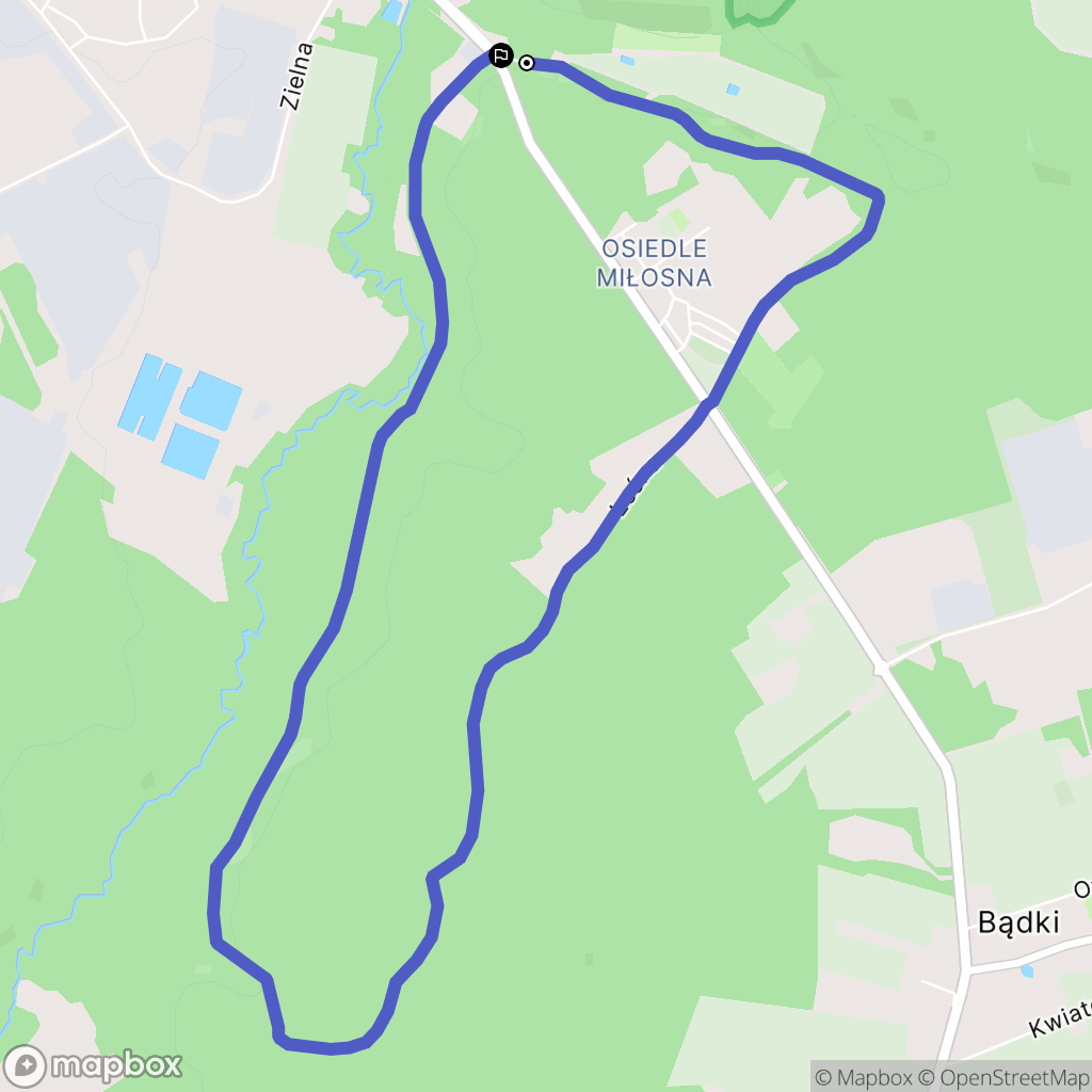 Kwidzyn: mapa trasy - Poland