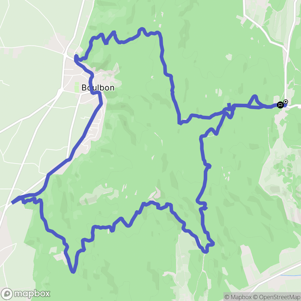 Tarascon : carte du parcours de randonnée - France