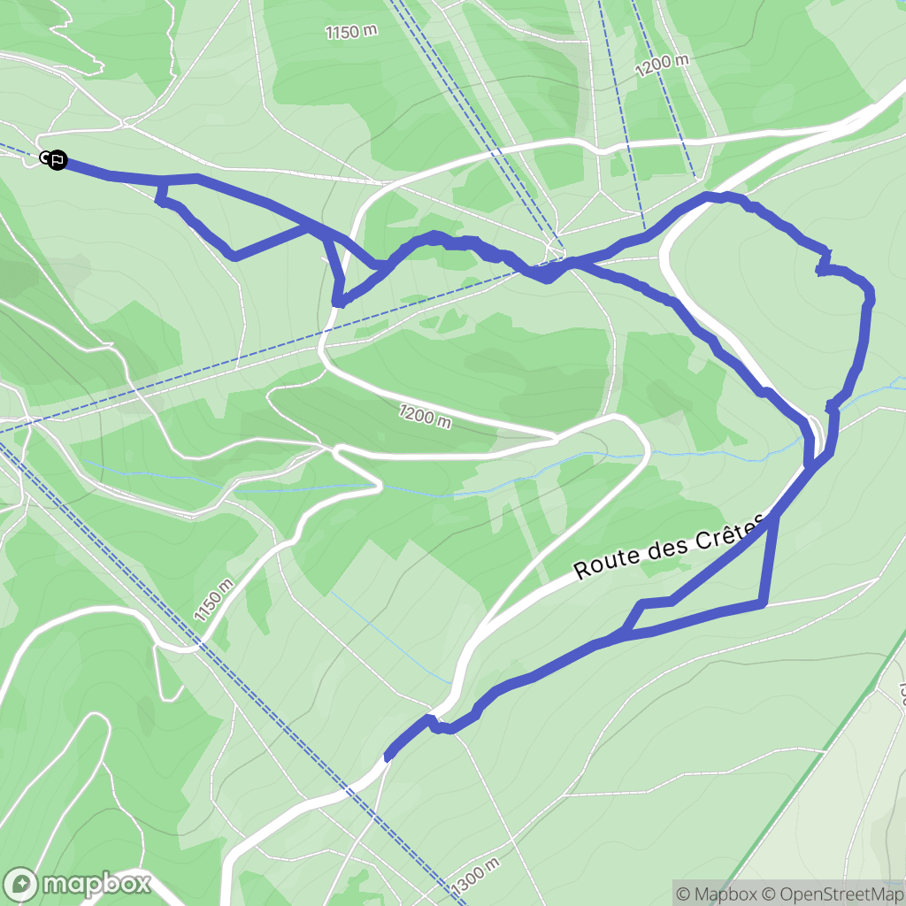 La Bresse : carte du parcours de randonnée - France