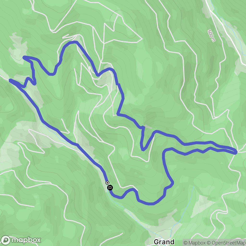 Sainte-Croix-aux-Mines : carte du parcours de randonnée - France